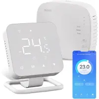 Nince Slimme Thermostaat - Wifi & Draadloos - Voor CV, Vloerverwarming & Radiatoren - Met App & Dagprogramma - Wit