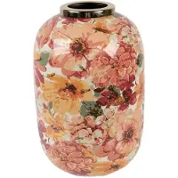 Clayre & Eef Vaas Ø 17x25 cm Beige Metaal
