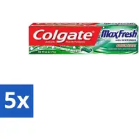 Colgate 5 x Tandpasta Maxfresh Cleanmint 100 ml - Tandpasta - Tanden Reinigen - Tanden Witter Maken - Tandbederf Bestrijden - Tandsteen Verwijderen