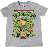 Teenage Mutant Ninja Turtles TMNT Group T-shirt voor kinderen, heathergrijs