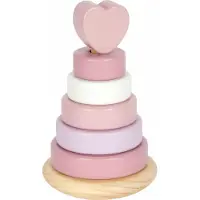 Small Foot - Houten Stapeltoren Roze - 7dlg.