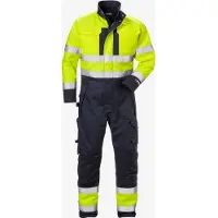 Fristads Flame high vis winteroverall klasse 3 8088 FLAM Hi-Vis geel/marineblauw maat S heren