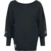 Harry Potter Shirt met lange mouwen - Hedwig - S tot L - voor Vrouwen - zwart - Maat S