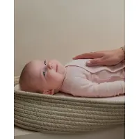 Lodger - Rompertjes - roze - maat 68 - bio katoen - lange mouwen - overslag