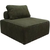 Sweeek Fauteuil corduroy 1 zitplaats Donkergroen