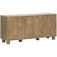Sweeek Dressoir houtdecor 4 deuren 155cm Mangohout effect