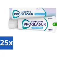 Sensodyne 25 x - Tandpasta - Proglasur Gentle Whitening - Verheldert Glazuur - 75 ml - Tandpasta - Tanden Witter Maken - Tandglazuur Versterken - Tanderosie Beschermen - Fluoride
