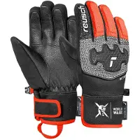 Reusch Sporthandschoenen 'Worldcup Warrior Prime' donkeroranje / zwart / wit