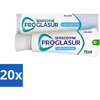 Sensodyne 20 x - Tandpasta - Proglasur Gentle Whitening - Verheldert Glazuur - 75 ml - Tandpasta - Tanden Witter Maken - Tandglazuur Versterken - Tanderosie Beschermen - Fluoride