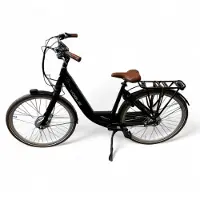 Vogue Mestengo 46cm Elektrische Fiets Hydraulische Remmen met Middenmotor - Glans Zwart