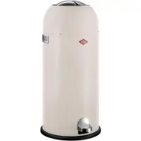 Wesco Kickmaster Maxi Prullenbak | Pedaalemmer | 40 Liter | Metaal - Mat zand | Vuilnisbak - Made in Germany