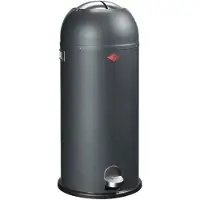 Wesco Kickmaster Maxi Prullenbak | Pedaalemmer | 40 Liter | Metaal - Grafiet | Vuilnisbak - Made in Germany