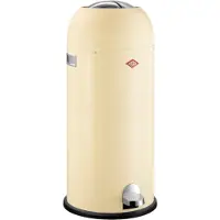 Wesco Kickmaster Maxi Prullenbak | Pedaalemmer | 40 Liter | Metaal - Amandel | Vuilnisbak - Made in Germany