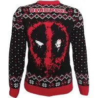 Deadpool - Disney Christmas jumper - - Spray - S tot M - voor Mannen - zwart-rood-wit | Maat S