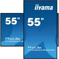 Iiyama LH5560UHS-B2AG 55 inch 3840x2160 UHD VA paneel Haze 25% 500cd/m2 Landschap en Portret Wandmontage Inclusief