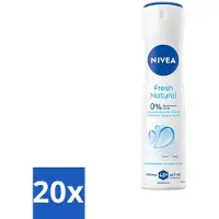 Nivea 20 x - Deodorant Spray - Fresh Natural - 48 Uur Lang Werkend - 150 ml - Deodorant Spray - Anti-transpirant - 48 Uur Bescherming - Frisheid - Natuurlijke Geur