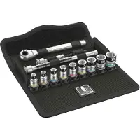 Wera 8100 SA 12 HF Zyklop 05003756001 Dopsleutelset Metrisch 1/4 (6,3 mm) 13-delig