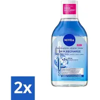Nivea 2 x - Micellair Water - Serum Verrijkt Opladend - Verwijdert Waterbestendige Make-up - 400 ml - Micellair Water - Reinigingswater - Gevoelige Huid - - Hydraterend