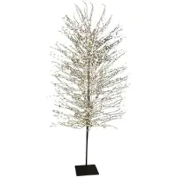 Luca Lighting Zwart Boom met Klassiek wit 2700LED Verlichting, Timer - H210 x Ø100 cm