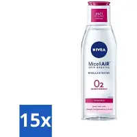 Nivea 15 x - O2 Zuurstofboost Micellair Water - Droge Huid - 200 ml - Micellair Water - Droge Huid - Zuurstofboost - Reiniging - Hydratatie