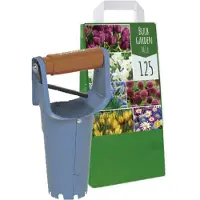Jub holland 125 Gemengde Bloembollen met Gardena Bollenplanter - Verschillende Kleuren - Bloembollen Mix - Voordeelverpakking - Grootverpakking