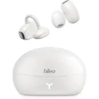 Hileo hi85 - Draadloze Oordopjes met Oplaadcase – Wit - Ear clip Air Conduction - Sport - Open-Ear - Bluetooth V6.0 – Draadloze oortjes – Geschikt voor IOS/Android - HD audio