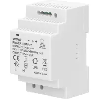ORNO Voeding voor plafondrails, 12VDC, 4,5A, 54W, modelnummer OR-PSU-1644