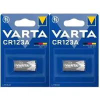 Varta 2x Lithium Batterijen Cylindrical Cr123a