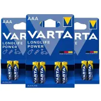 Varta Longlife Power Alkaline Batterijen AAA - 3 x 4 stuks - Voordeelverpakking