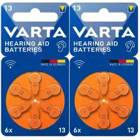 Varta 2x Gehoorbatterij Gehoorapparaat 13 Blister 6 Stuks
