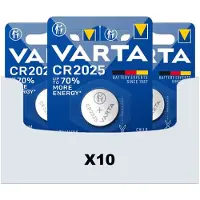 Varta 10x Lithium Coin Cr2025 Blister