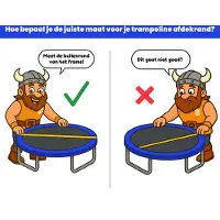Viking Choice Trampoline Rand Afdekking Zwart - 305 cm - AP Sport - Duurzaam PVC Materiaal