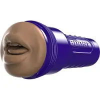 Fleshlight Boost Blow - mond masturbator - realistische mond - bruin