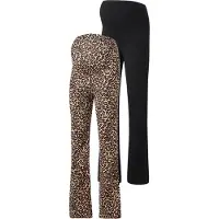 ONLY Maternity Broek 'OLMLovely' beige / bruin / zwart