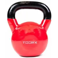 Toorx Kettlebell - Vinyl - Gekleurd 10 kg - Rood