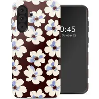 Selencia Vivid Backcover voor de Samsung Galaxy A36 / A56 - Choco Flower Pop