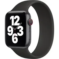 Apple Siliconen solobandje voor de Watch | 44/45/46/49 mm - Maat 12 - Zwart