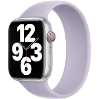 Apple Siliconen solobandje voor de Watch | 38/40/41/42 mm - Maat 4 - Purple Fog