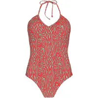 Barts Badpak Women Anangu V-Neck One Piece Red-Maat 40