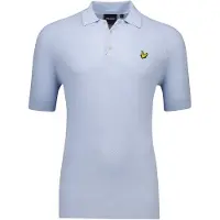 Lyle & Scott - Heren polo shirt van gebreid linnenmengsel - Maat L