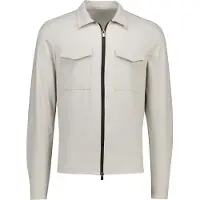 Born with Appetite overshirt met rits crème