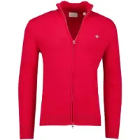 Gant vest effen rood katoen normale fit