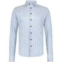 Blue industry overhemd blauw gestreept