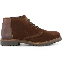Bugatti veterschoenen bruin leer effen