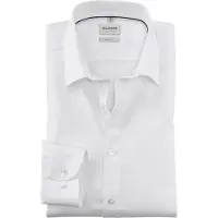 Olymp Level Five Body Fit Overhemd ML6 (vanaf 68 CM) wit