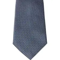 Profuomo Stropdas 100% zijde blauw dessin