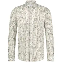 State of Art casual overhemd wijde fit groen geprint