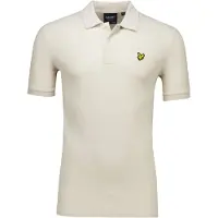 Lyle & Scott Milano polo creme Relaxed Fit korte mouw