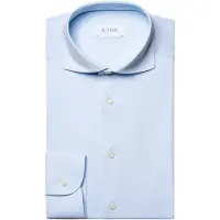 Eton Four-Way Stretch overhemd contemporary fit lichtblauw