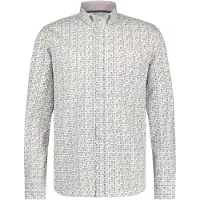 State of Art casual overhemd wijde fit wit roze geprint